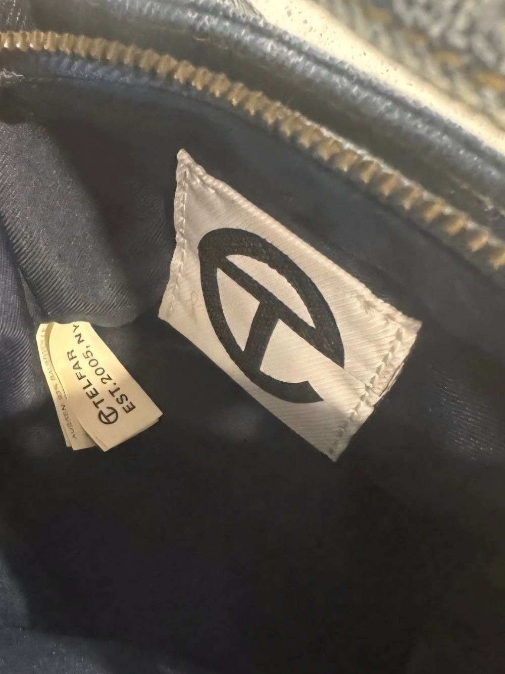 Telfar Small Shoppers Tote Distressed Light Wash Denim Crossbody Bag (EUC)🤍💙🤍 - Picture 3 of 11